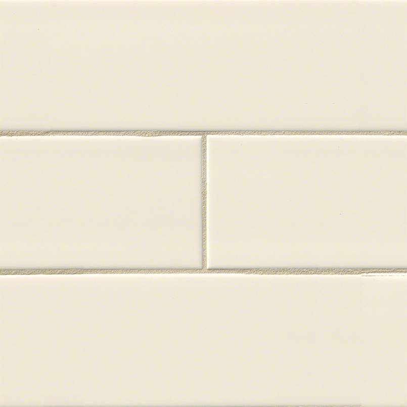 Almond Glossy Subway Tile 3x6