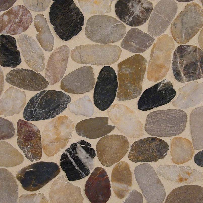 MSI Stone Pebble Pattern Mixed River Pebbles