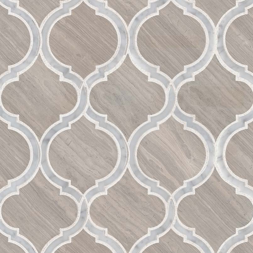 MSI Stone Arabesque Pattern White Quarry Savona Arabesque