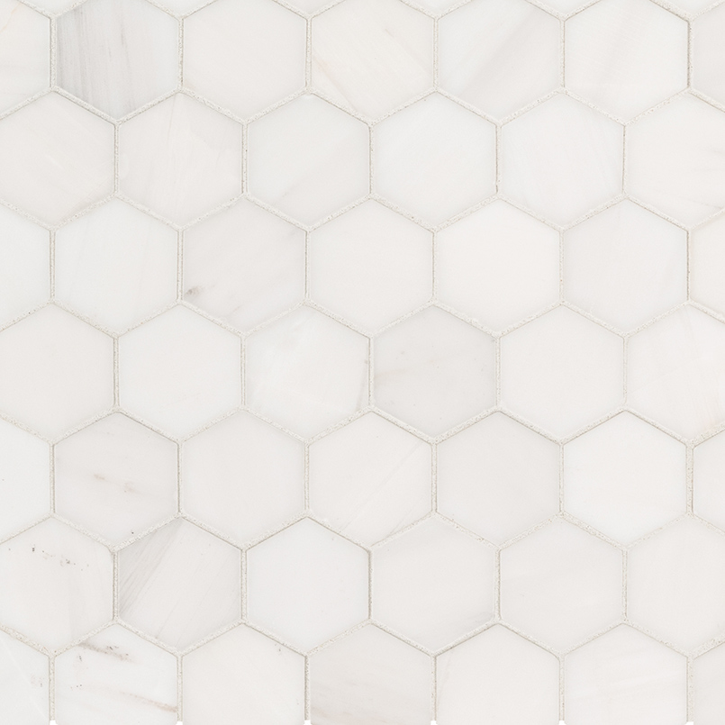 MSI Stone Hexagon Pattern Bianco Dolomite Hexagon