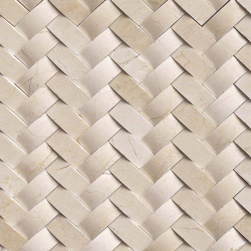 MSI Stone Herringbone Pattern Crema Arched Herringbone Polished