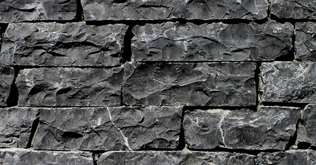 Stone Selex Natural Stone Veneer Black Rundle Ledgestone