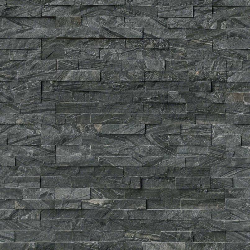 MSI Stone Natural Stone Veneer Rockmount Glacial Black Stacked Stone
