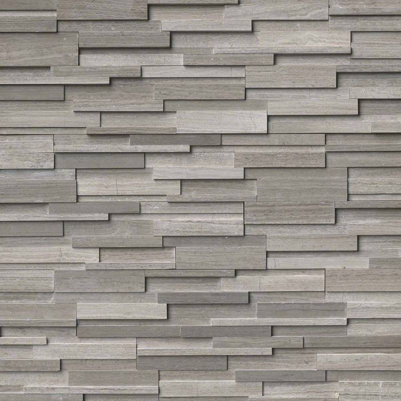 MSI Stone Natural Stone Veneer Rockmount Gray Oak 3D Honed Stacked Stone