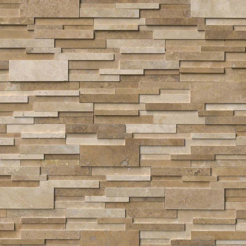 MSI Stone Natural Stone Veneer Rockmount Casa Blend 3D Honed Stacked Stone