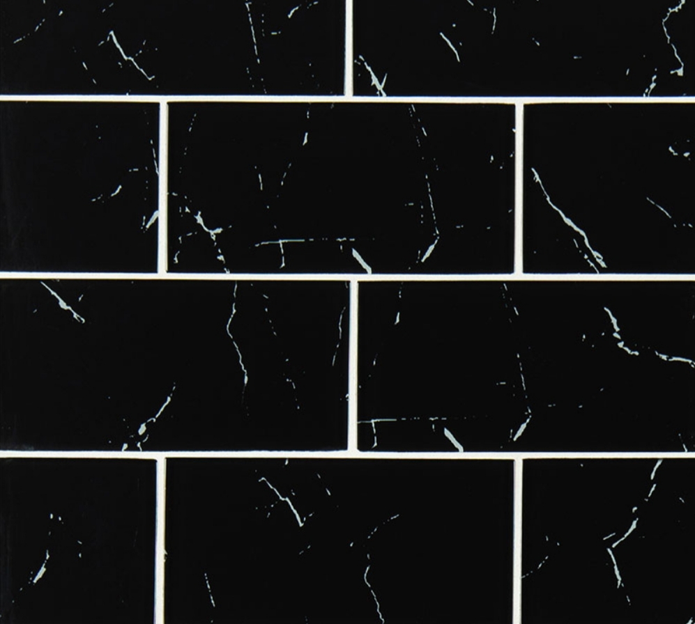 MSI Stone Nero Marquina Glass