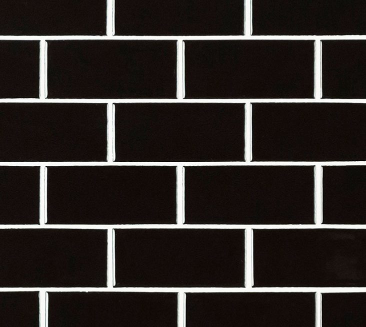 Retro Nero Glossy Subway Tile