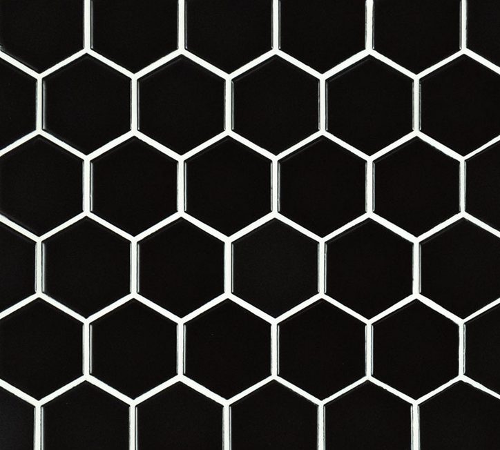 MSI Stone Hexagon Pattern Black Hexagon Matte