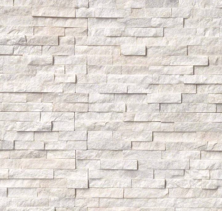 MSI Stone Natural Stone Veneer Rockmount Arctic White Stacked Stone