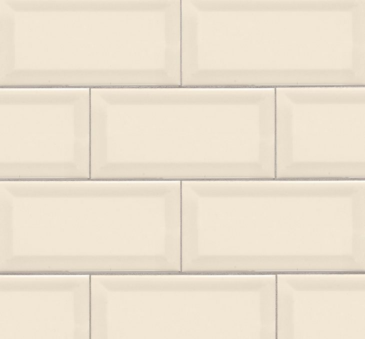 MSI Stone Almond Glossy Subway Tile Beveled