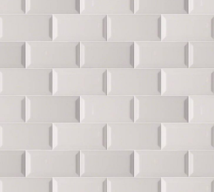 MSI Stone Gray Glossy Subway Tile Beveled