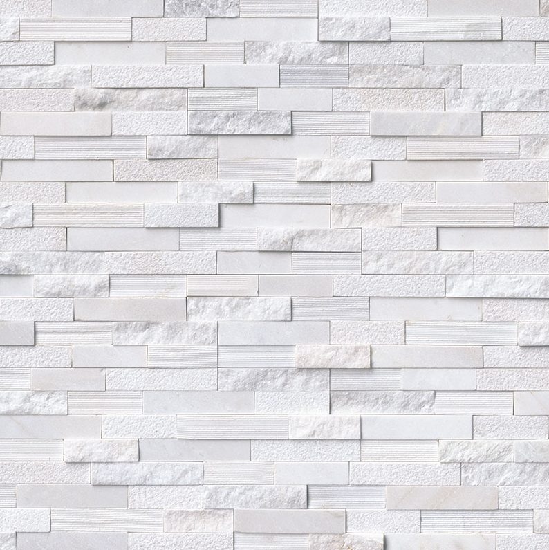 MSI Stone Rockmount Arctic White Multi Finish Stacked Stone