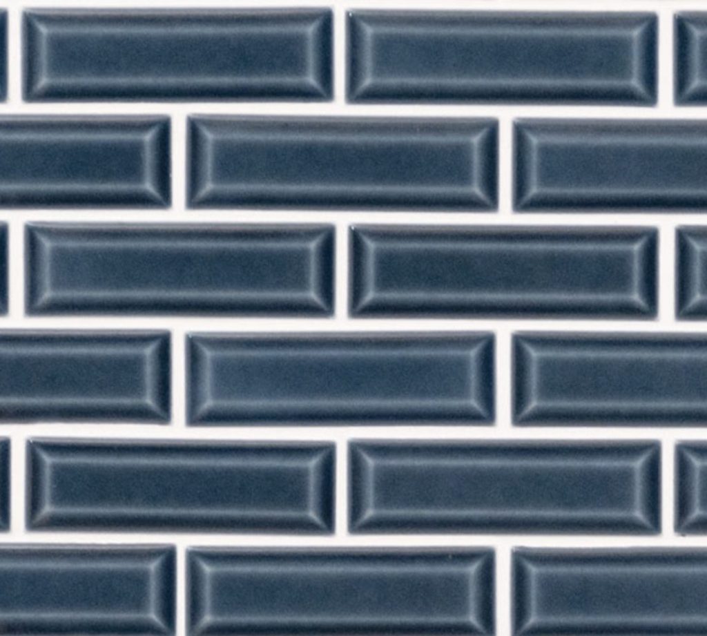 Bay Blue Beveled Tile 2x6