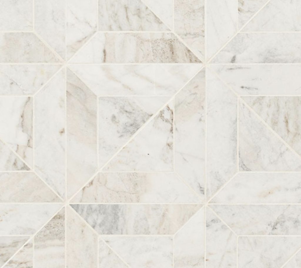 MSI Stone Arabescato Venato White Argyle