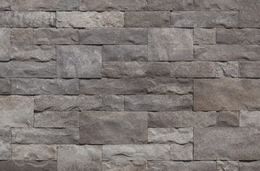 Fusion Stone Manufactured Stone Veneer Dry-Stack Stone Charcoal