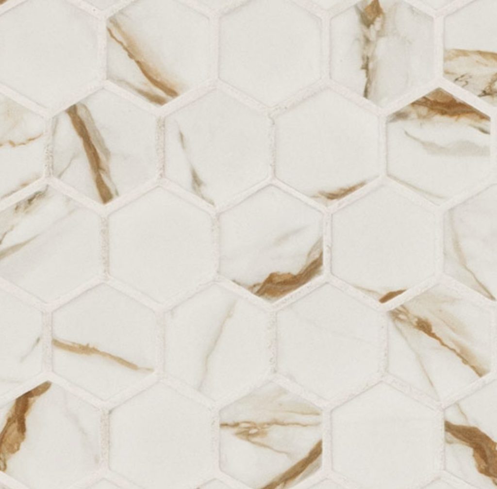 Calacatta Gold Matte Hexagon