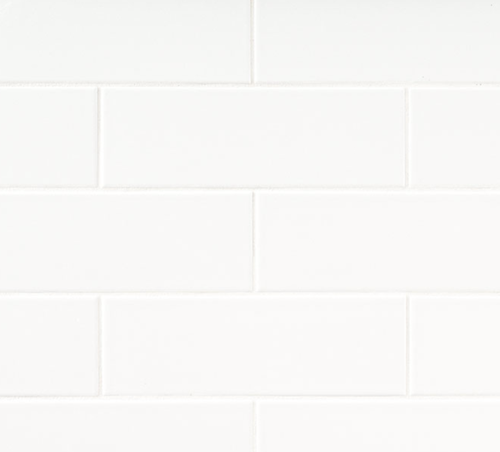 Metro White 4x12 Glossy Tile