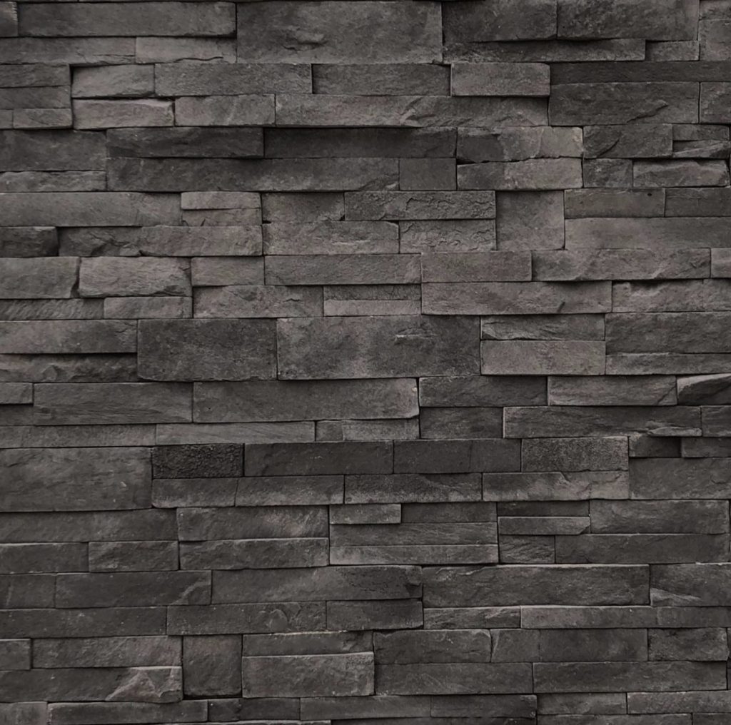Prestige Stone Manufactured Stone Veneer Pro Stack Black Onyx