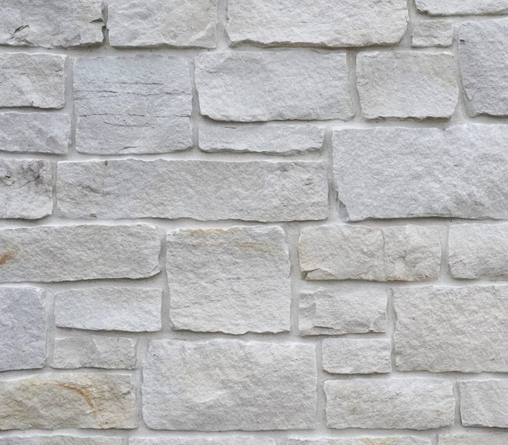 Fond Du Lac Natural Stone Veneer Traditional Collection White Castle