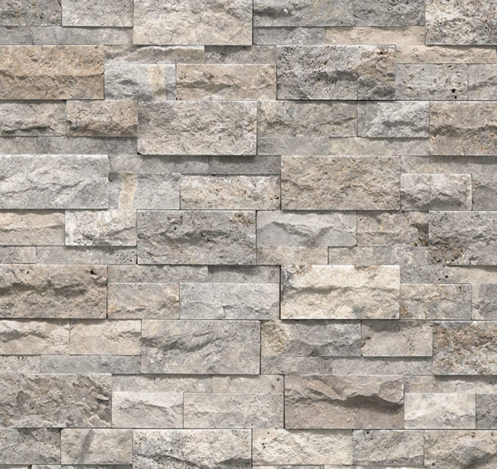 MSI Stone XL Rockmount XL Silver Travertine Stacked Stone