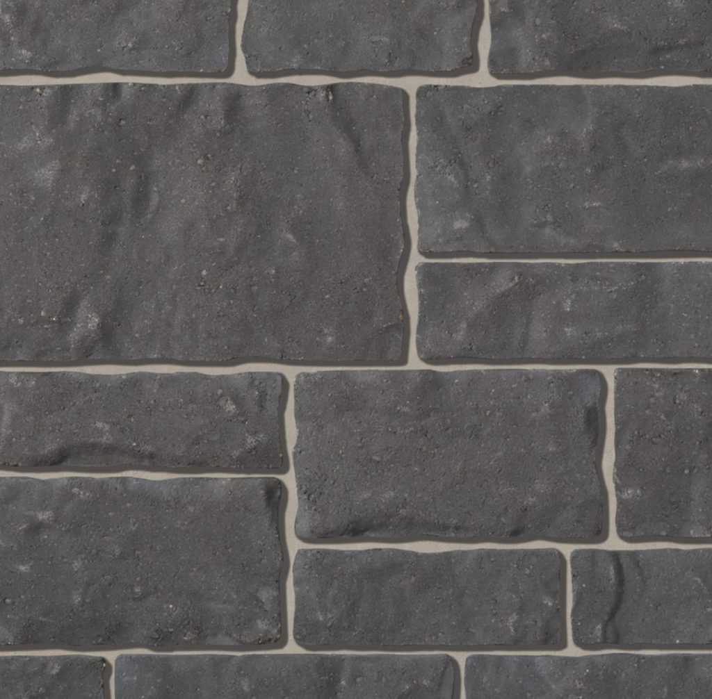 Brampton Brick Full Bed Stone Vivace Charcoal
