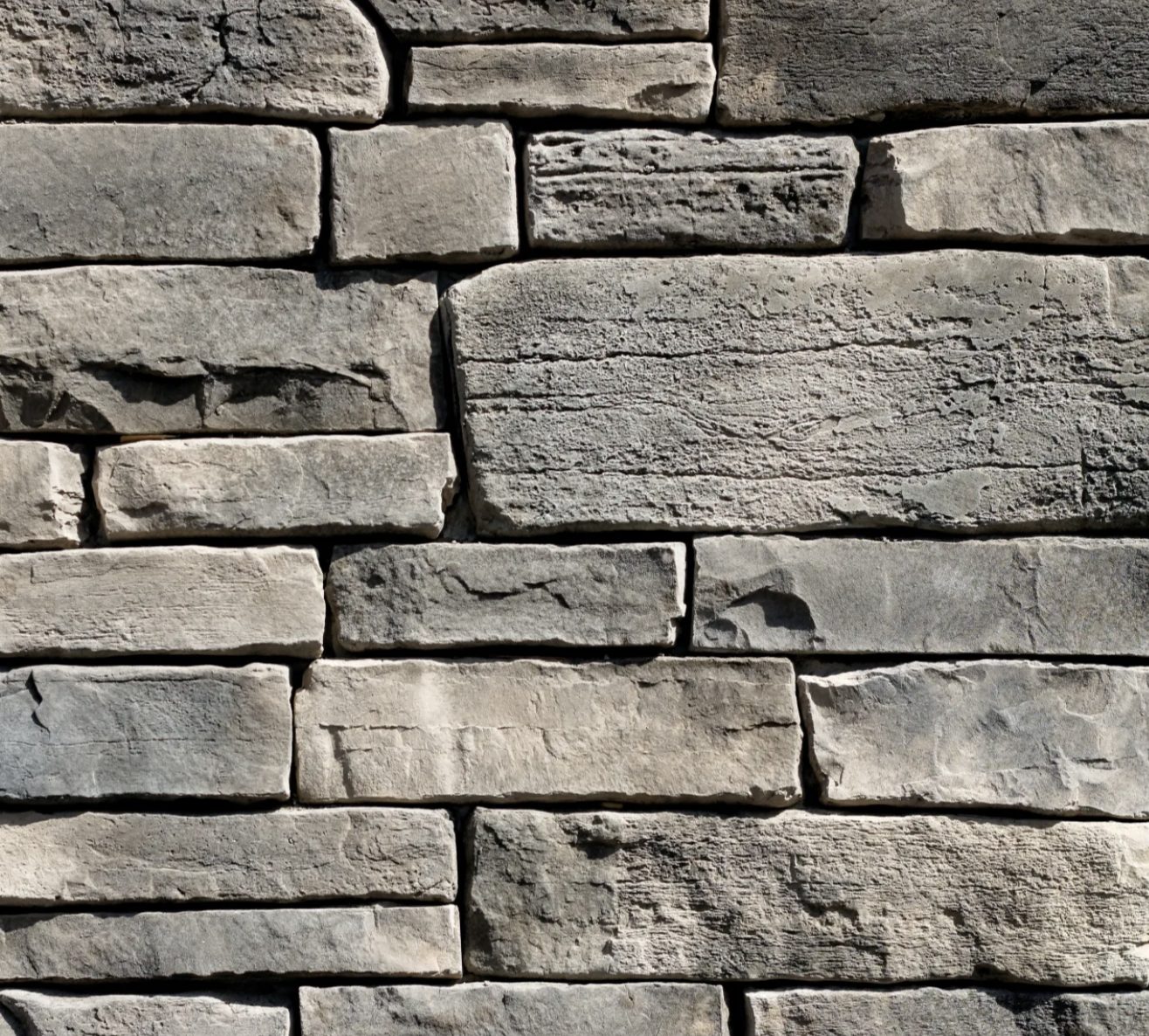Manufactured Stone Veneer Dutch Quality Stone Weather Ledge Series Quail Grey