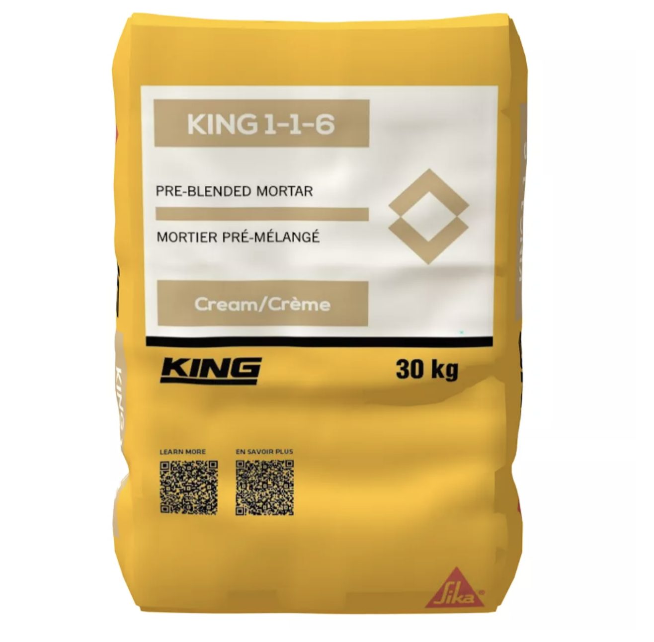 King Masonry Mortar Adhesive 1-1-6 Type S Cream